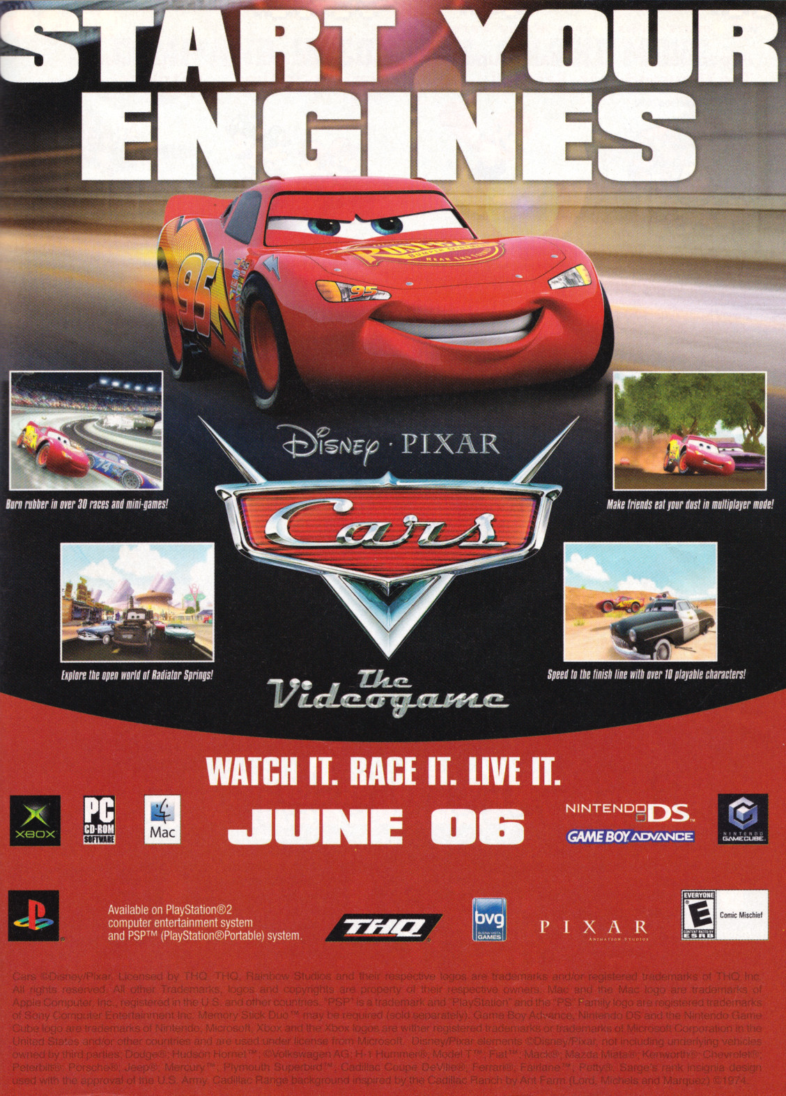 ‘Cars: The Video Game’[PS2 / XBOX / GCN / DS / GBA / PC / MAC]
[USA] [Magazine] [2006]
• GamePro, June 2006 (#213)
• Ka-chow.