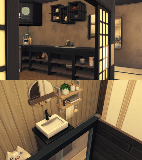 Serene Japanese HomeI’ve been playing with the Snowy Escape pack the last few days, and for my gamep