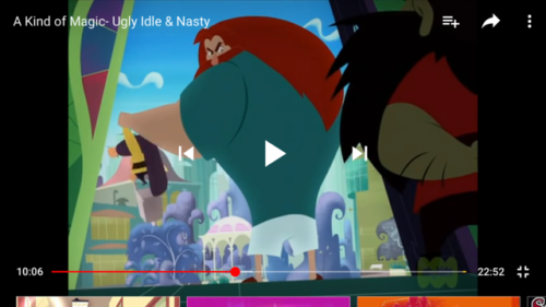 Another French cartoon called A Kind of Magic. In some episodes, the father ogre, Gregore is wearing a t-shirt and light blue boxers as his nightwear. This episode is Ugly, Idle, and Nasty.