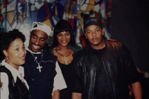 makaveliscolonel:  Above The Rim Release Party, March 15, 1994 with Mopreme Shakur, Daz Dillinger, Lady of Rage, Jewell Caples & Dr. Dre 