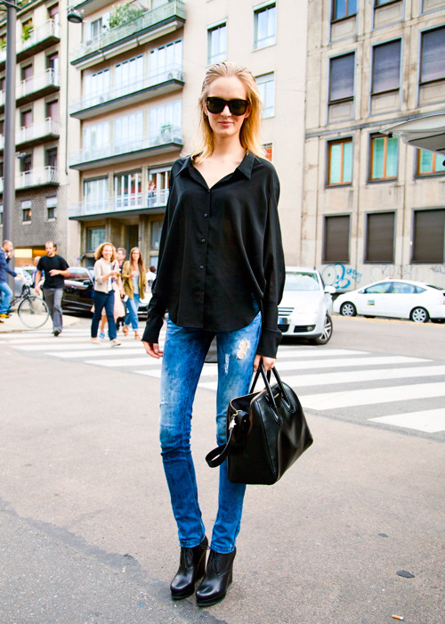 thestreetmode:  Daria Strokous  she’s got a wonderful sense of style