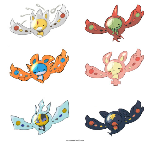 myiudraws:More reuniclus variations! &gt;&lt; I always thought these were the bad ass psychi