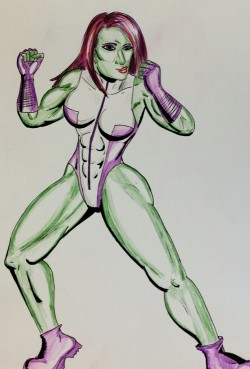 Beth is She-Hulk  Another commission for a work colleague