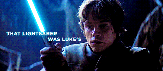 r-skywalker:    “What is it?”“It’s your father’s lightsaber. This is the