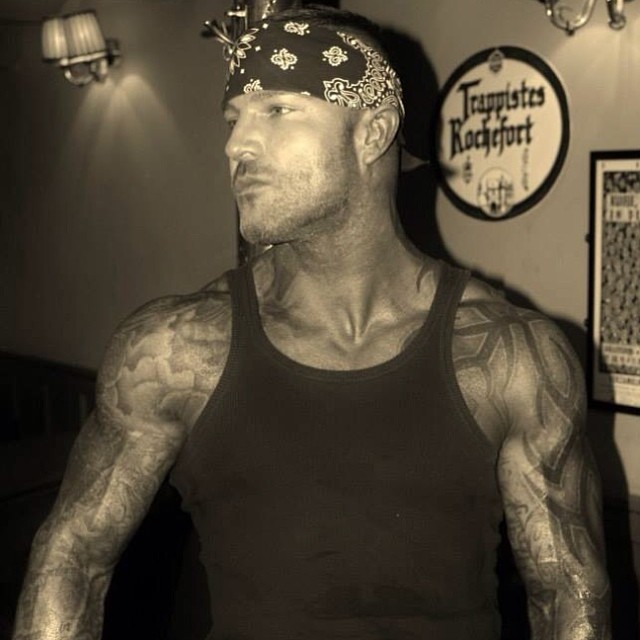 guiltypleasuresreviews:  #mancandy #menwithtattoos #scottking Photo found on Scott