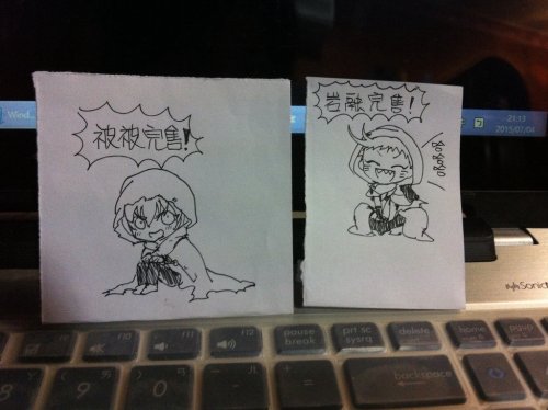 I drew some touken ranbu autography for my fans.