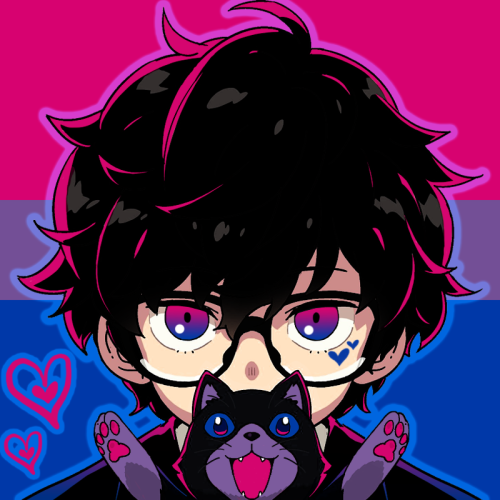 bisexual akira kurusu / ren amamiya (from persona 5) icons for anon! free 2 use, but pls put credit