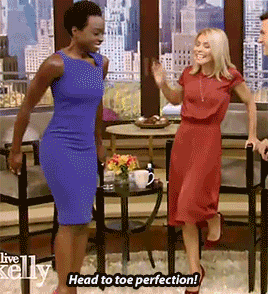 myfriendamy:  Kelly fangirls over Danai for us :) (Live with Kelly 10/6/2016) 