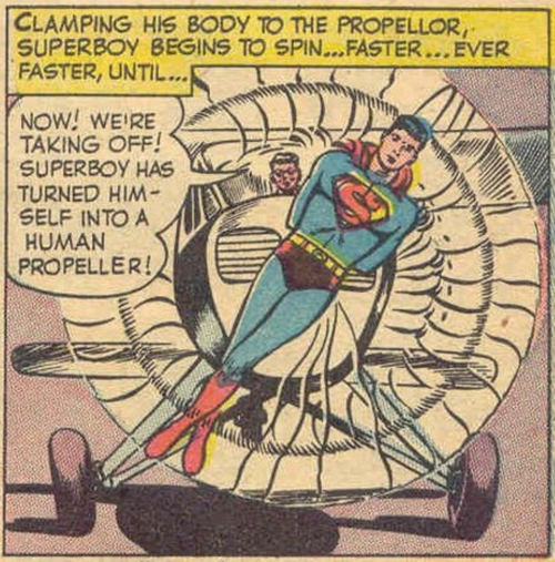 about-faces: why-i-love-comics:Superboy #10 (1950)written by Edmond Hamiltonart by John Sikela &