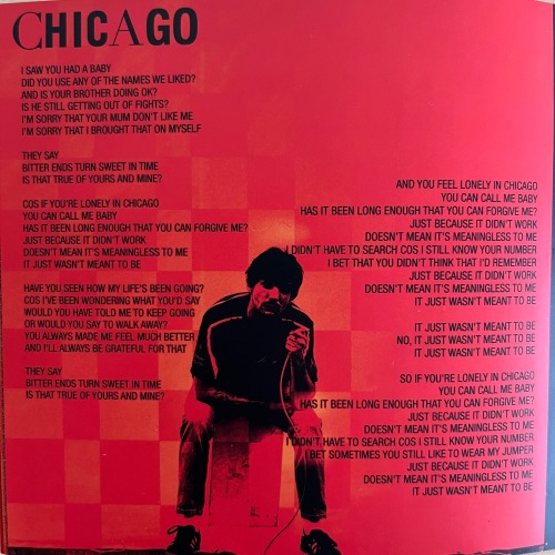 FAITH IN THE FUTURE; LYRIC BOOKLET