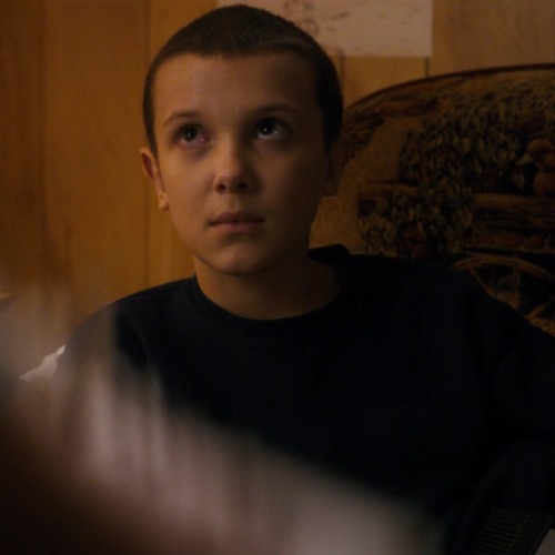 memespov:  eleven looking at boys moodboard 