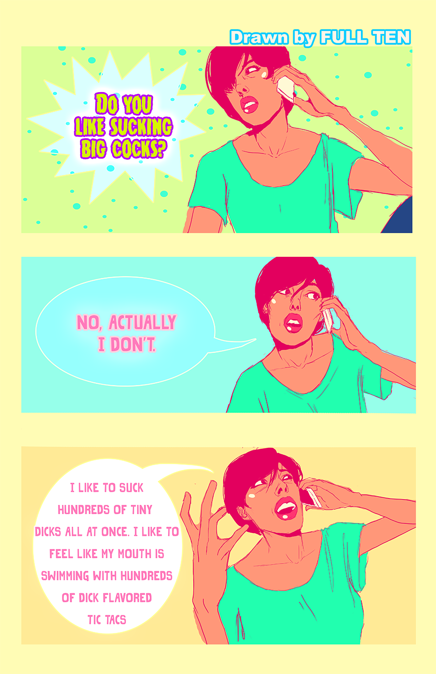 fullten:  I’m a big fucking asshole  Drawn by TEN 