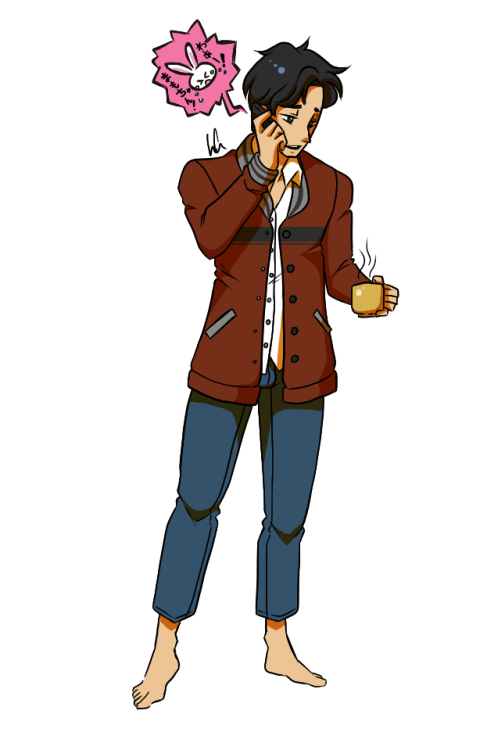 pumpkinartpatch:  A little something I did for the Male Model Mamoru thing.  It seemed like a pretty fun idea to do.  The outfit he’s wearing is based of the one seen here.  I took a few liberties with the jacket a bit. Also, it’s been years since