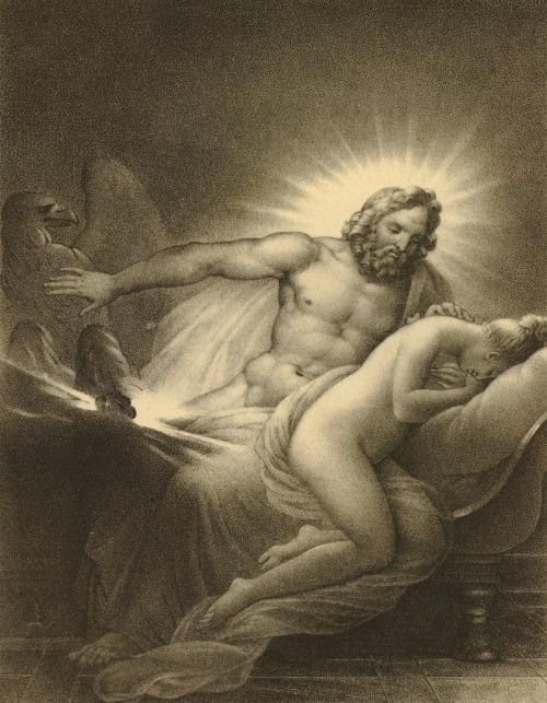 Jupiter et Io = Jupiter and IoJean-Joseph Dassy (French; 1796–1865) after Anne-Louis Girodet-Trioson