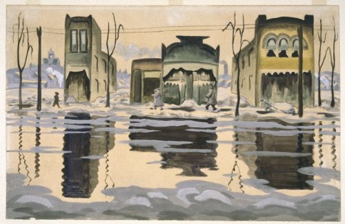 Charles Burchfield, February Thaw, Watercolor, c. 1920