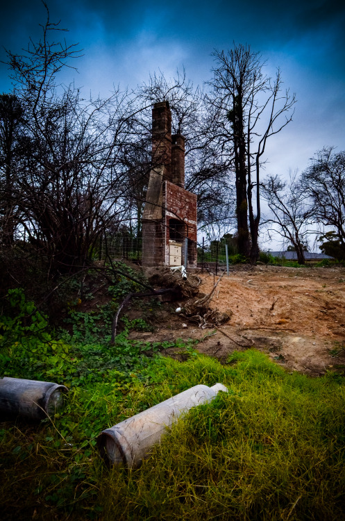 The remnants of a house burnt down after the 2019-20 Australian fires