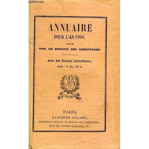 frenchhistory:Annuaire Pour L’an 1900, Publie Par Le Bureau Des Longitudes@creditsThe Bureau d