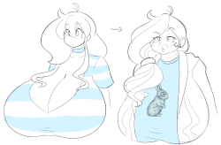 theycallhimcake: theycallhimcake: I like to imagine that all of her outfits involve sweatshirts with bunnies on them humph too 