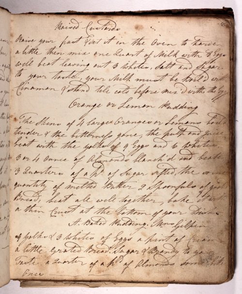 Old manuscript cook book full of recipes - Mary Hartley Lowther Street [Kendal] March 1st 1800