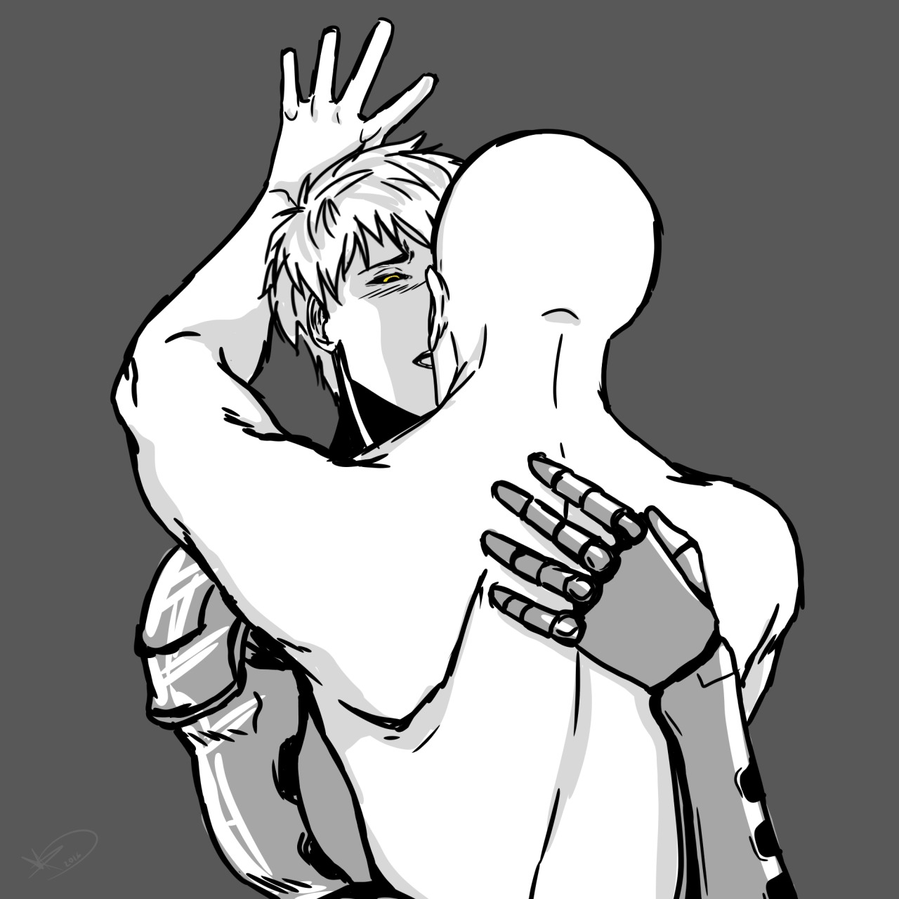 kueekueen-g:  ahhhâ€¦..SaiGenosÂ â™¥ teaching the cyborg a thing or two~