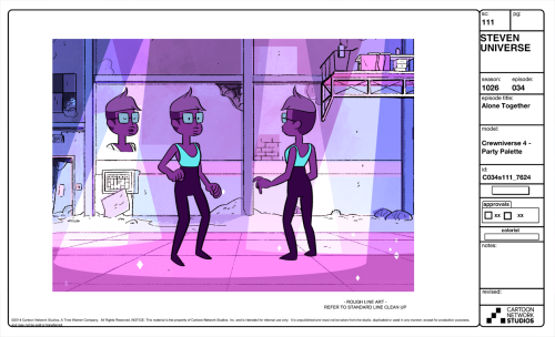 A selection of Character, Prop and Effect designs from the Steven Universe Episode: Alone TogetherArt Direction: Elle MichalkaLead Character Designer: Danny HynesCharacter Designer: Colin HowardProp Designer: Angie WangColor: Tiffany Ford and Efrain Faria