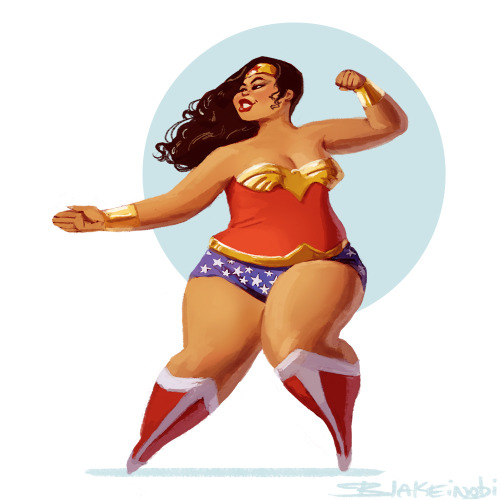 blakeinobi: A couple of months ago, a friend asked if I could draw a Mexican Wonder Woman. 