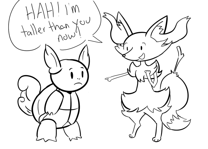 furrett:  my squirtle and fennekin in my x nuzlocke evolved at the same time last