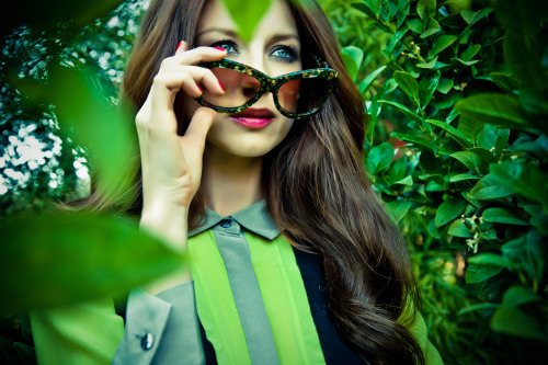 LUMETE SUNGLASS CAMPAIGN (lost weekend - lime grove) models : Caitriona Balfe  photographed by Landis Smithers