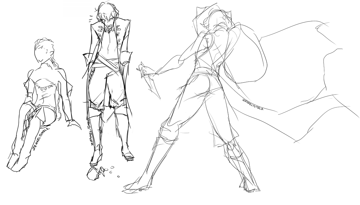 zemael:  Various sketches and wips that are quite old by now so I decided to upload