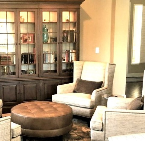 Living Room Formal SacramentoA Large, Elegant Living Room With Beige Walls, A Carpeted Brown Floor, And