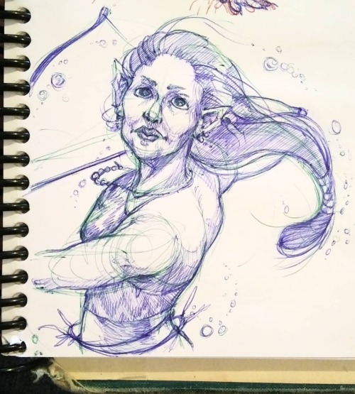 Doodled at the park, while Simon was splashing in the sprinklers. . posted on Instagram - in