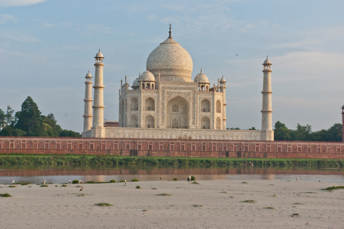 The Taj Mahal from the north, south, east and west.