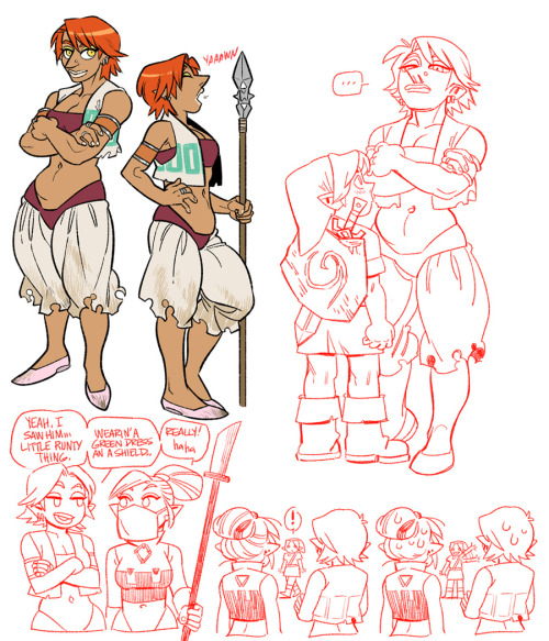 ghostgreen:  thinking about Gerudo ladies .. drew some for fun!  