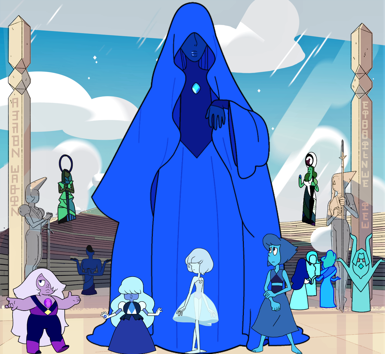 a-fan-girl-called-kitty:  I just tried to make the different Diamond Authority Courts