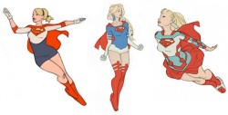 godtricksterloki:  undonebyhope:  godtricksterloki:  undonebyhope: tonystarkmakesyoufeel: fuckyeahsuperheroines: Supergirl costume designs that are infinitely better than her current one by Cory Walker  ALL OF THESE BUT MOST OF ALL THE MIDDLE ONES IN