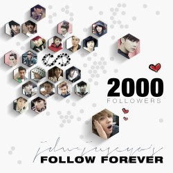 Jdw-Juseyo:  Hi Everyone ~ In The Last Week Or So I Reached 2000 Followers! How Amazing