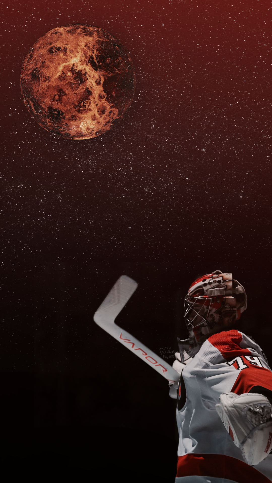 Where Hockey Meets Art — wallpapers • carter hart + dark minimalism (iphone