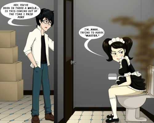 microscribbles:I always wondered what would happen if “Becky” Kawakami had to use the bathroom after