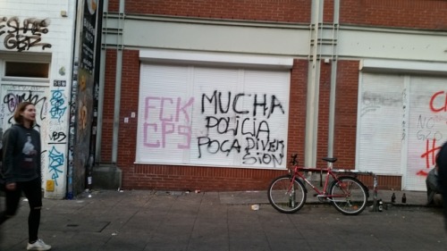 Some of the graffiti seen around Hamburg following the G20 protests from July 6 - 8, 2017