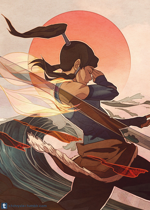ctchrysler:  Avatar State and Spiritual State by dCTb Companion piece to Spiritual State that I did last year. Coloring and lining this was too much for me and my laptop. I really like how this came out but this style was very challenging so I know