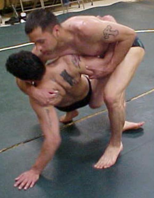 movimuswrestling:  Sandro Vinnari asked to wrestle Bobby Baker.   Bobby is tall, lanky, strong with major attitude.  He hates to lose a match and will do whatever it takes to win.  Sandro is a very skilled submission wrestler.   Sandro dominates