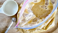 knitmeapony:  thelizakate:  foodffs:  Mix Batter in a Plastic Bag Instead of a Bowl  Really nice recipes. Every hour.      Yeah why bother with those pesky washable and reusable bowls when you can add to our world’s ever-growing pile of garbage.   Because