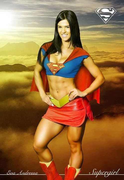 Porn muscleboundbuddha:  Eva Andressa as Supergirl photos