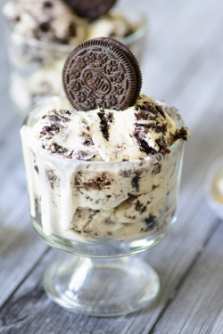 fullcravings:  3 Ingredient No Churn Cookies ‘n Cream Ice Cream  Yum yum