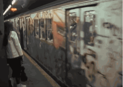 gifsofthe80s: New York City Subway - 1986