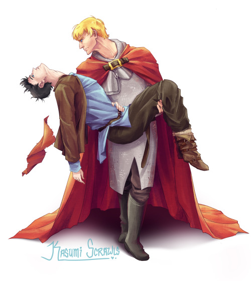 kasumiscrawls: “also, arthur not being the one to carry a sick merlin to the horses is homopho