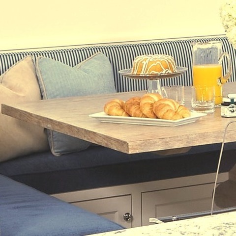 Kitchen Dining - Dining RoomInspiration For A Mid-sized Timeless Medium Tone Wood Floor And Brown Floor