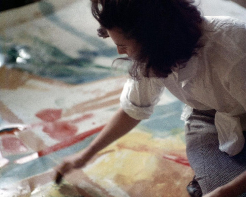 garadinervi: Helen Frankenthaler in her studio