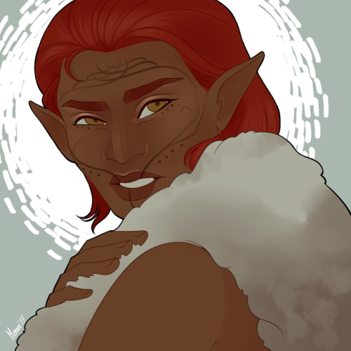 memaidraws:I heard it’s a certain someone’s birthday… so here’s Virelle Lavellan serving up some loo