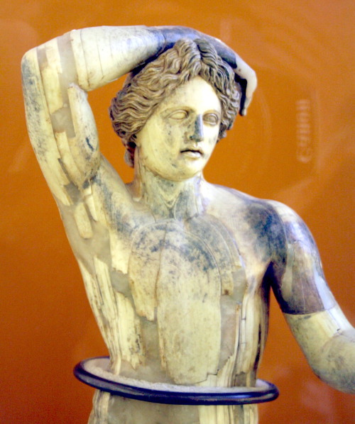 Lycian Apollo.  Reconstituted ivory statue of the 3rd cent. CE, thought to be a copy of the original